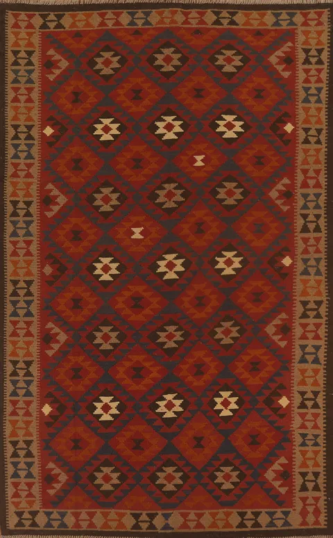 Multi-Color Kilim Oriental Area Rug 7x10