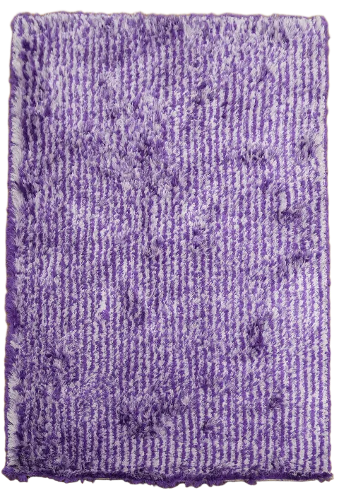 Purple Shaggy Flokati Oriental Area Rug 5x8