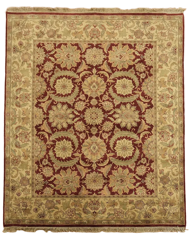 All-Over Floral Agra Oriental Wool Area Rug 8x10