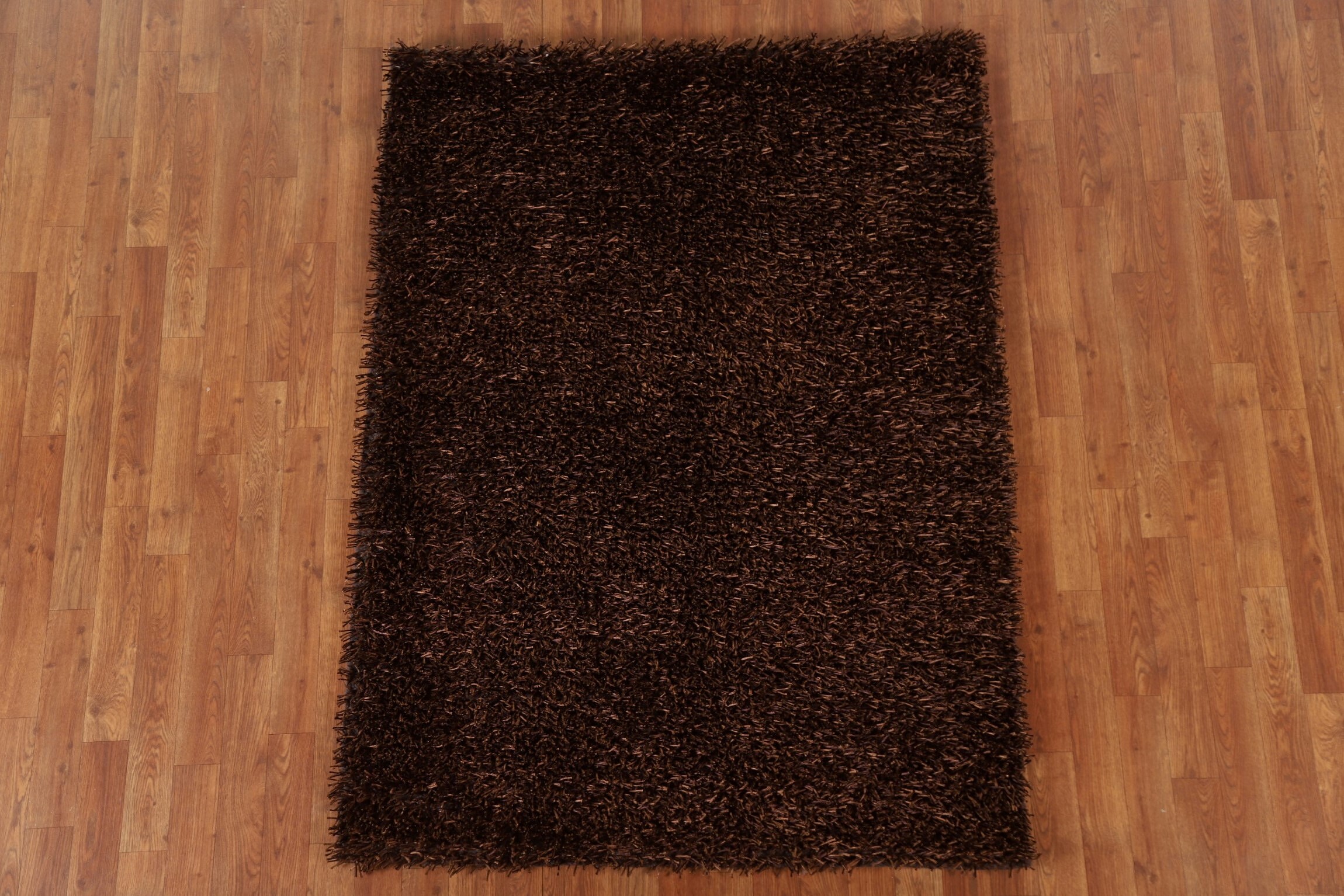 Dark Brown Shaggy Oriental Area Rug 4x6 | Rug Source
